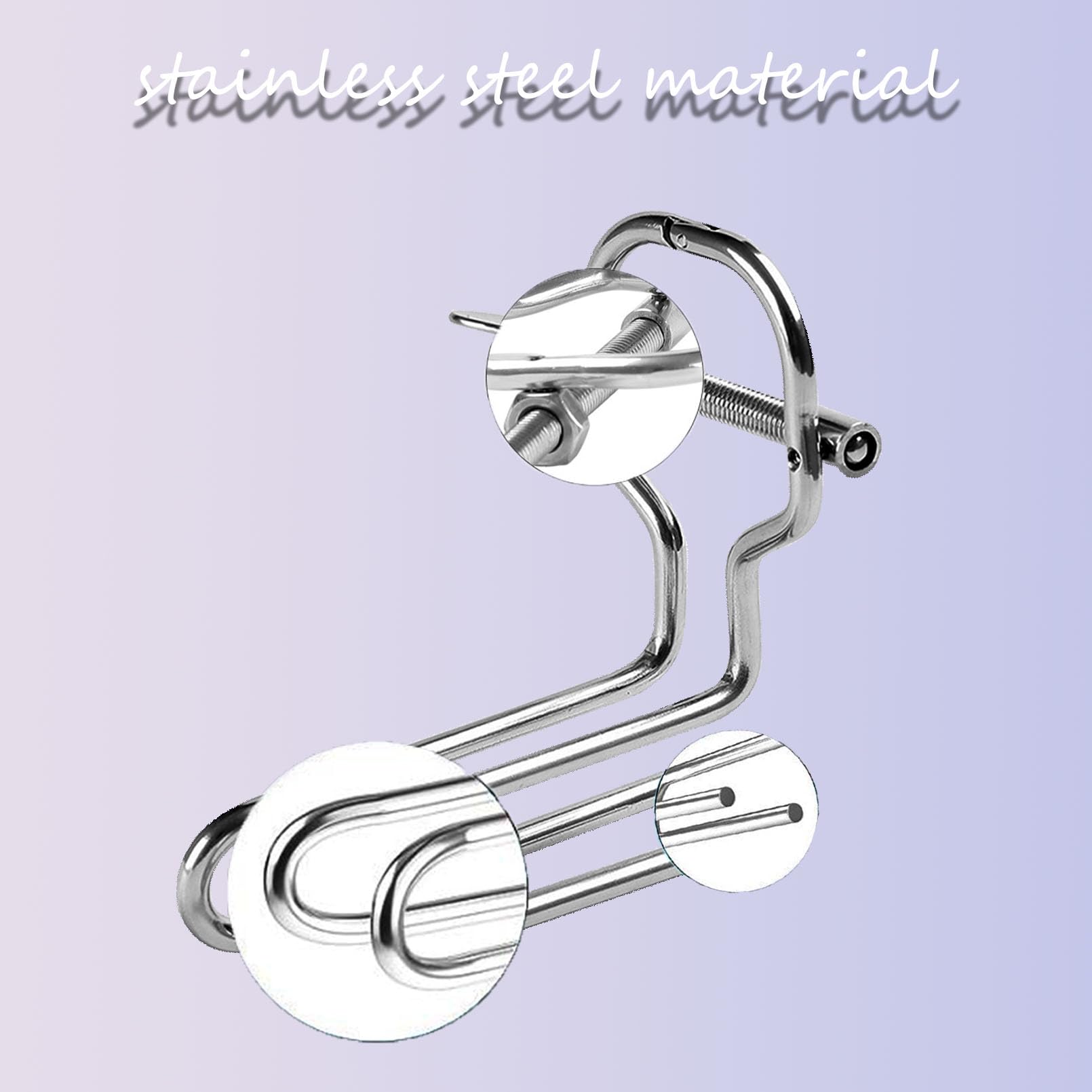 AMAZBEE Métal Dilatateur Anal Avec vis Tournante Hommes SM Speculum Vaginal Inox Plugs Anals Butt Plug Sex Toys Anal Pour Femmes Couples
