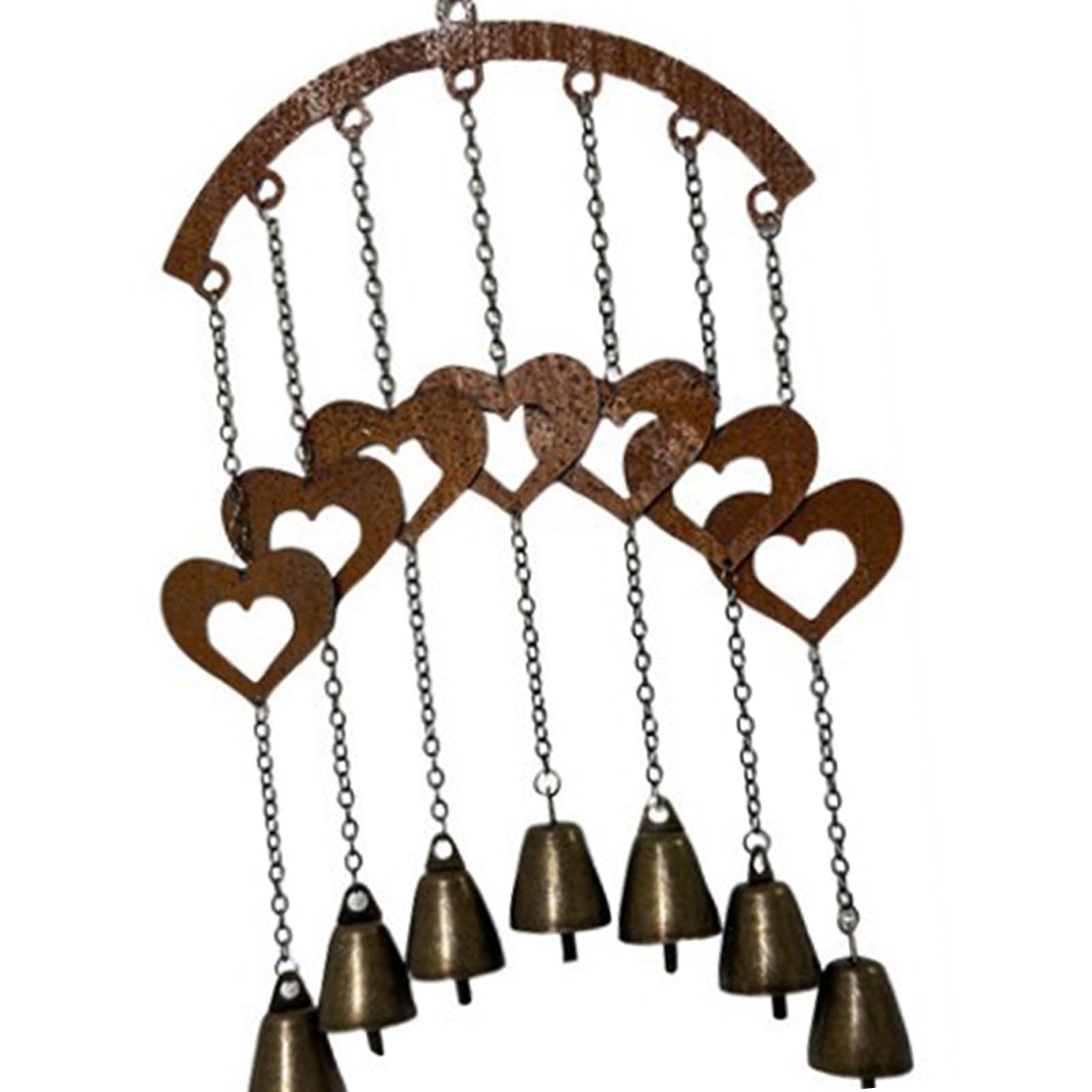 Wind Chimes Wrought Iron Craft Balcony Outdoor Garden Sound Decoration Easy Hanging Solar Wind Chimes for Outside