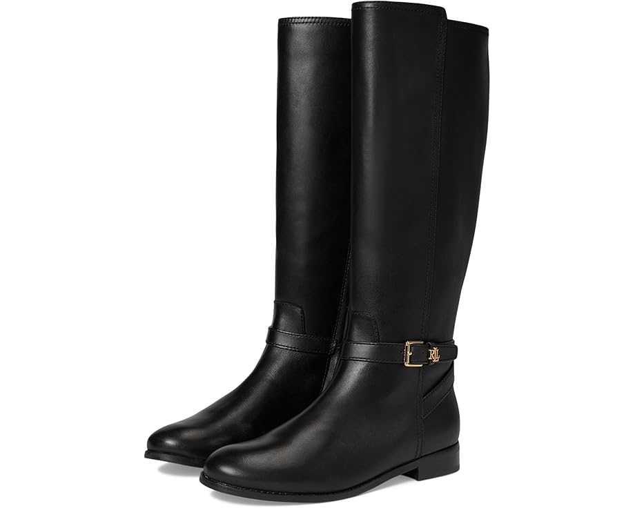 Lauren Ralph Lauren Brooke II Burnished Leather Tall Boots - Pair View