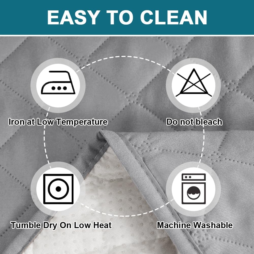Turquoize 100% Waterproof Sofa Covers Couch Cover Sofa Cover for Dogs Couch Protector Triple Non-Slip Sofa Slipcover for 3 Cushion Couch Furniture Protector for Pets, Kids,Dog (XL Sofa 78", Dove Gray)