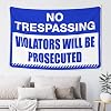 BDIX Outdoor Bar Accessories Decor No Trespassing Violators Will Be Prosecuted Tapestry Dorm Art Bedroom Wall Decor Above Bed100X150CM