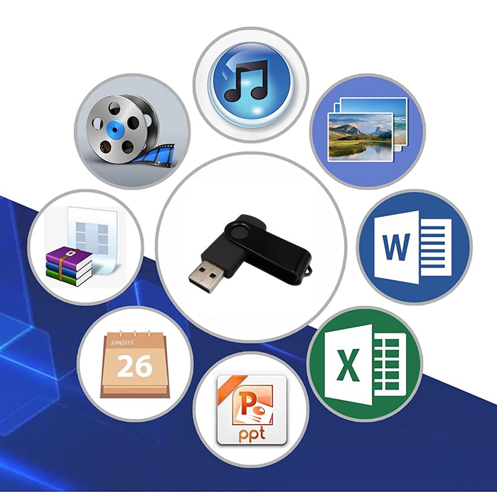 Pamięć flash USB, 2 GB, pendrive z adapterem OTG i type-C/USB C (czarny)
