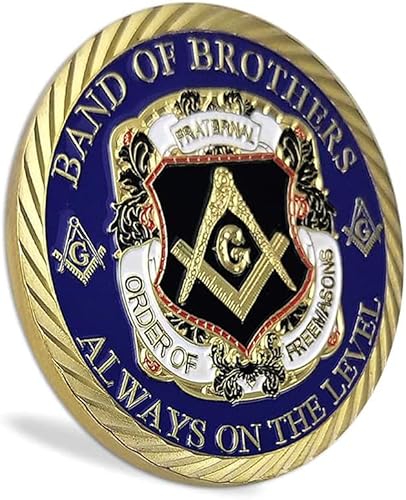 Miniatura 4 de Glamtune Moneda de desafío masónico Maestro Masonería Masonería Hermandad Moneda