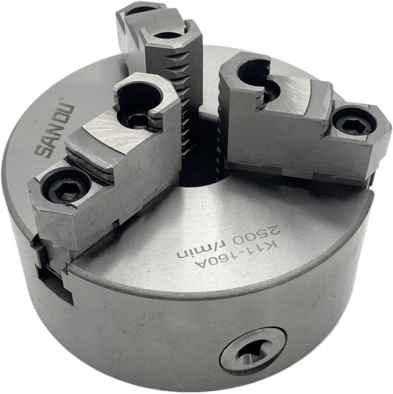 160mm Lathe Chuck 3 Jaw Front Mount 3 Jaw Self-Centering Lathe Chuck K11-160 Metal Lathe Chuck(K11-160 Front Mount)