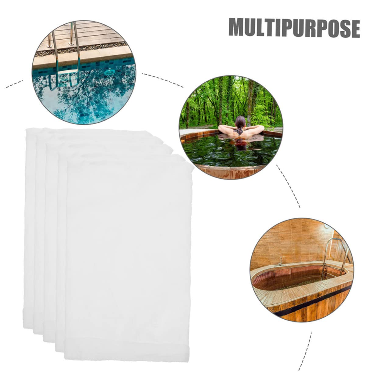 Sosoport 2 Series Bolsa De Medias De Coladores Pequeño Limpiador Cesta del Filtro del Skimmer De La Piscina Redes Limpieza Quinielas Malla De Nylon Superfina Elástica Fuerte 20 Piezas*2