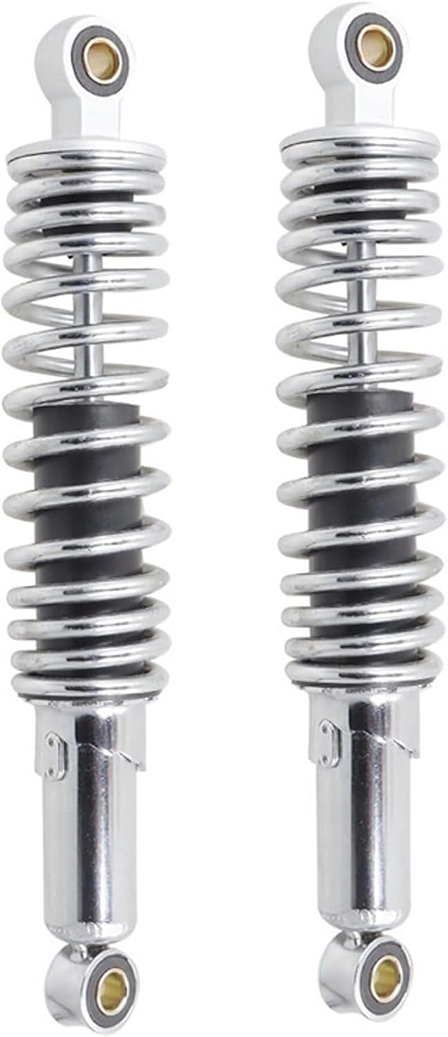 1 Pair 12.5Inch 320mm Universal Motorcycle Rear Shock Absorbers Suspension Replacement for Honda Yamaha Kawasaki Suzuki Dirt Bike ATV Go Kart (White)