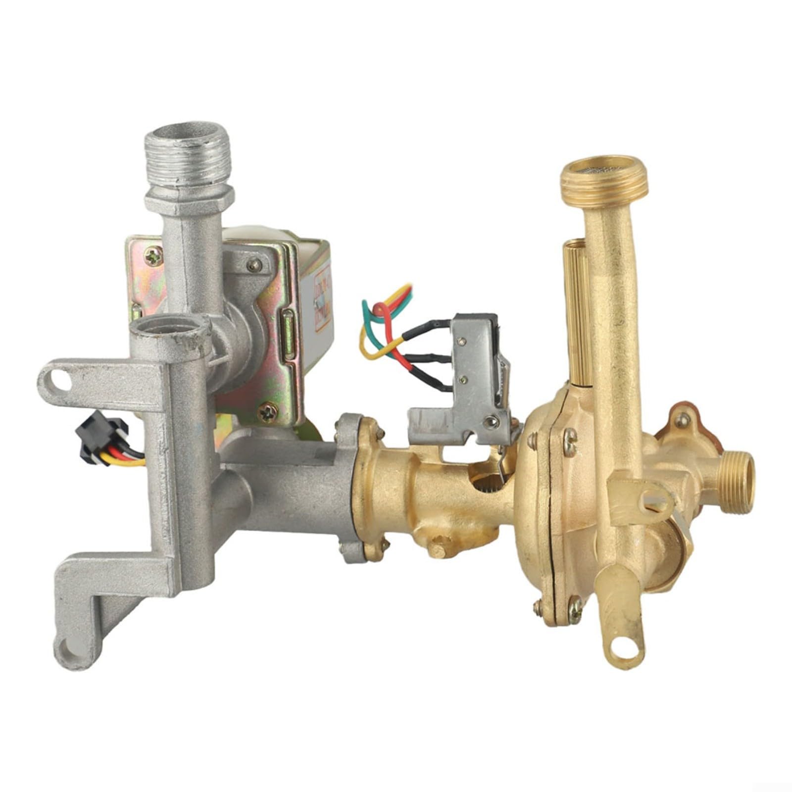 Válvula de enlace de cobre para agua y gas, para calentador de agua de gas 7-10L, pieza de repuesto de 150 mm, para flujo suave y funcionamiento seguro, válvula de control de flujo suave