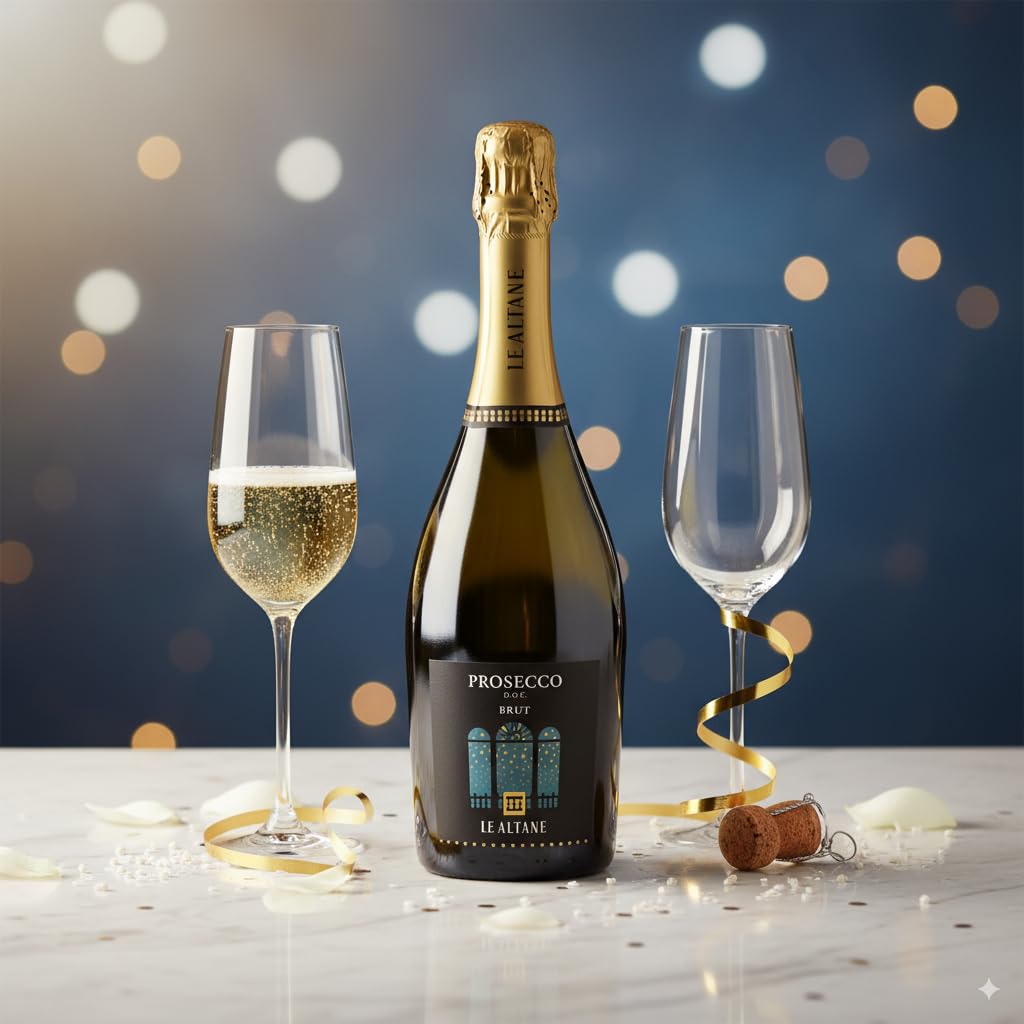 Le Altane Prosecco DOC Brut - Spumante Bianco, 6 bottiglie