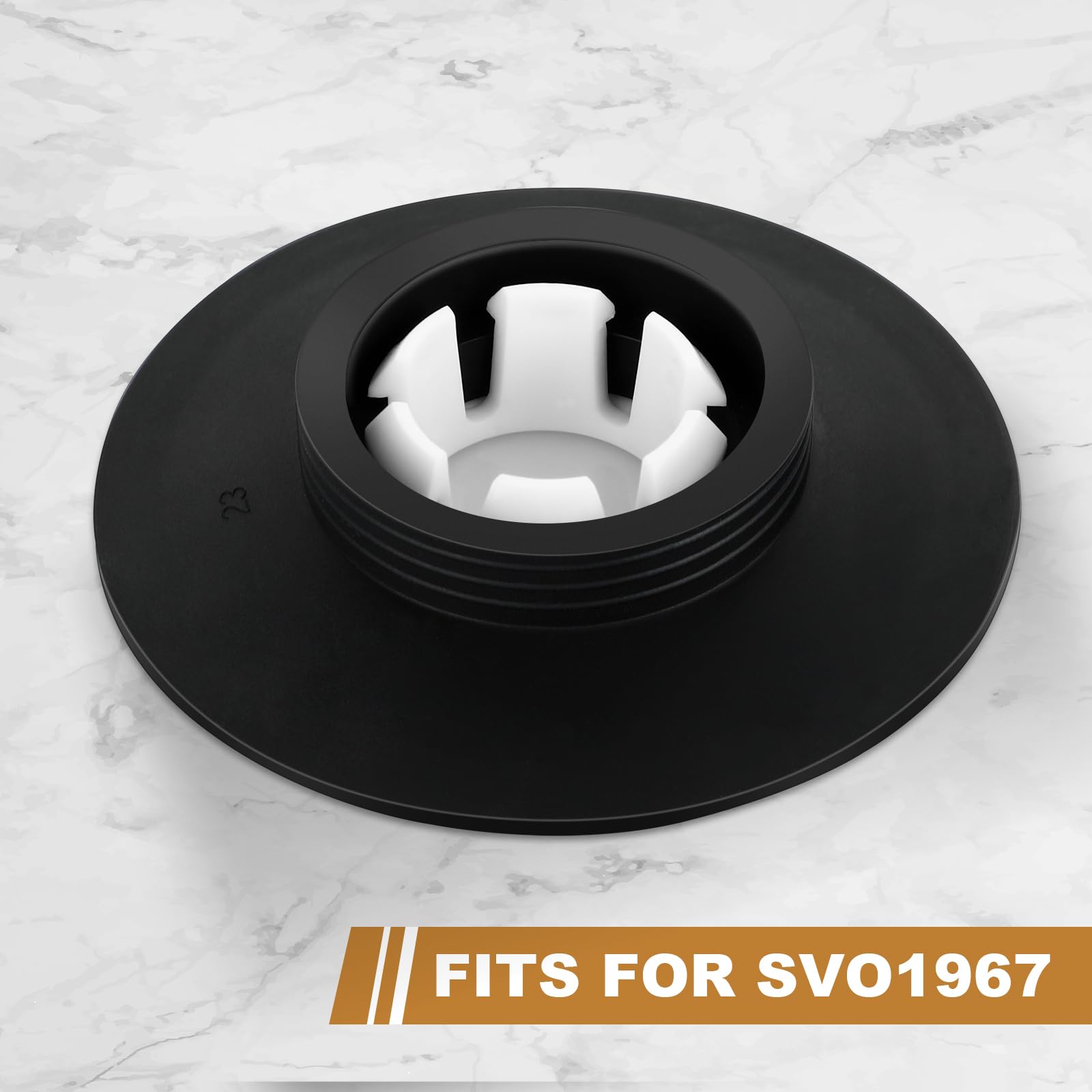 Flush Valve Seal for Ideal Standard SV01967, Replacement kit, 2 Pcs Black, 71mm x 71mm x 13.5mm - Image 4