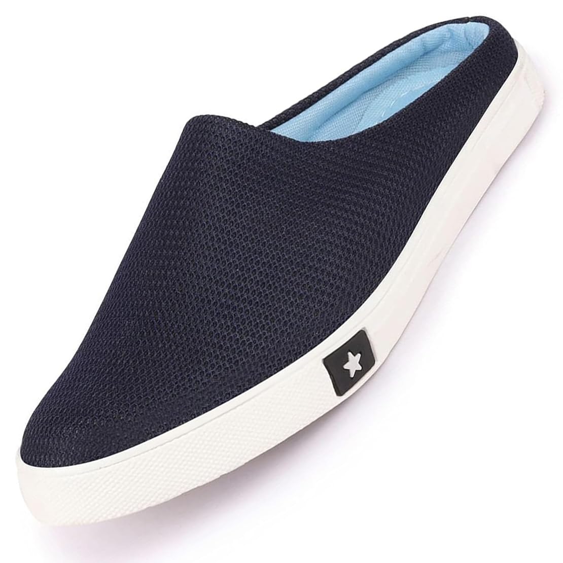 FAUSTO Men’s Back Open Slip On Shoes for Daily Outfit|Evening|Outdoor|Casual|Fashion|Trending|Lightweight and Comfort with TPR Sole Flexiblity