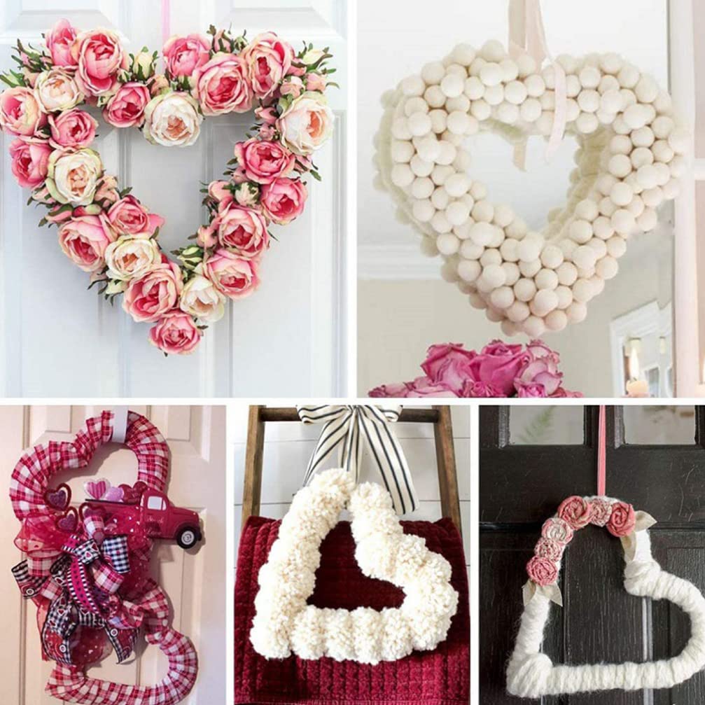 3pcs Metal Floral Frame Iron Wreath Rack Wedding Wreath Rings Diy Iron Wreath Support Garland Accessories Wreath Frame Diy Wreath Frame Valentine's Day Wreath Holder
