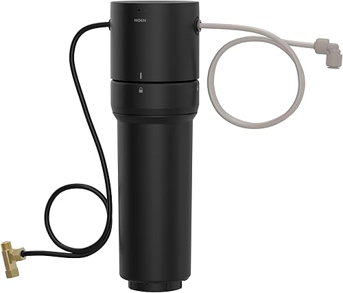Moen Sistema avanzado negro de la filtración del agua de la sola etapa debajo del fregadero, F9800
