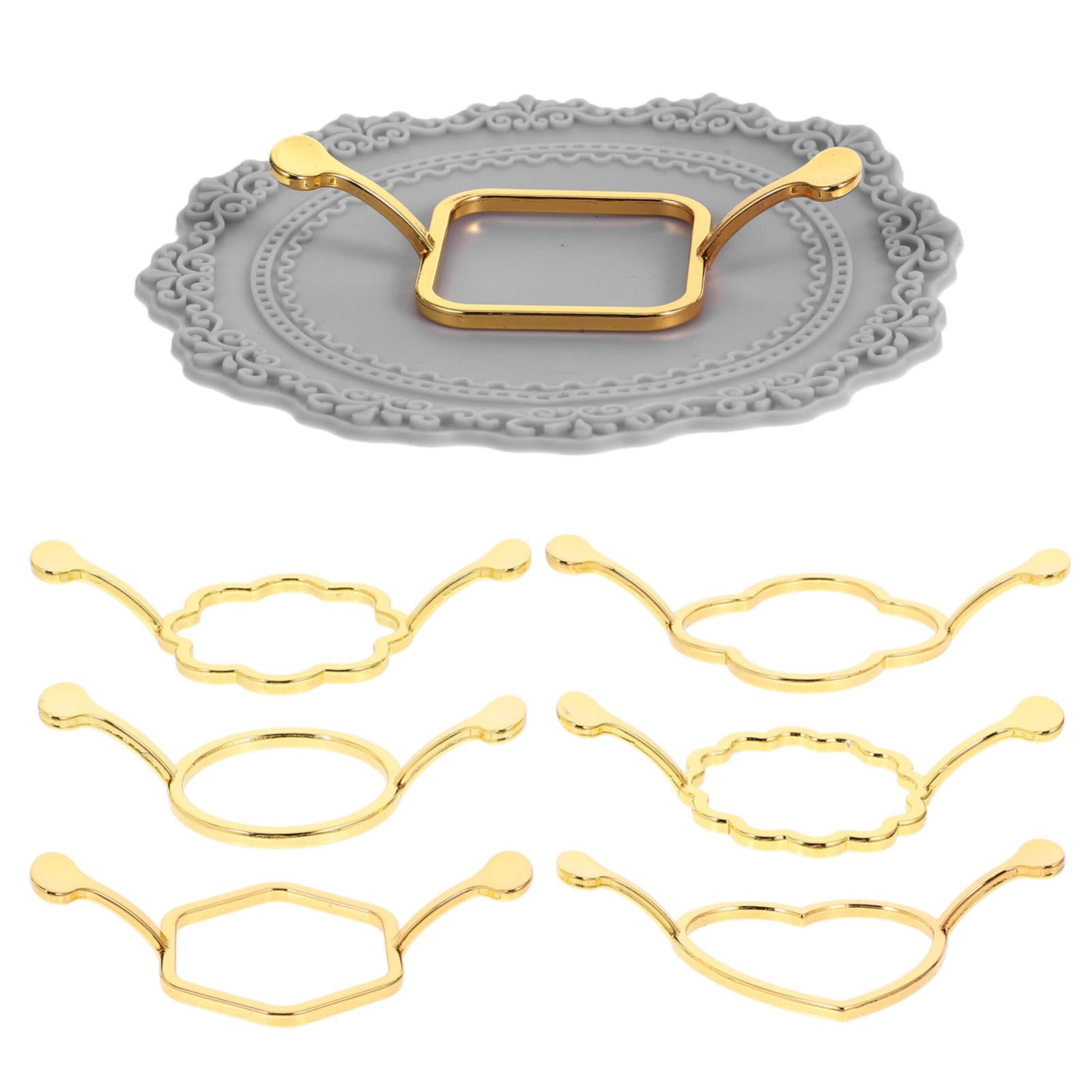 Angoily 5 Ensembles kit de Moule à Sceau de Cire en Forme de Trousse pour moules Cire de Sceau Tampon de Joint de Cire. kit de Tampon de scellage de Cire kit Waxstamp Gel de silice Doré