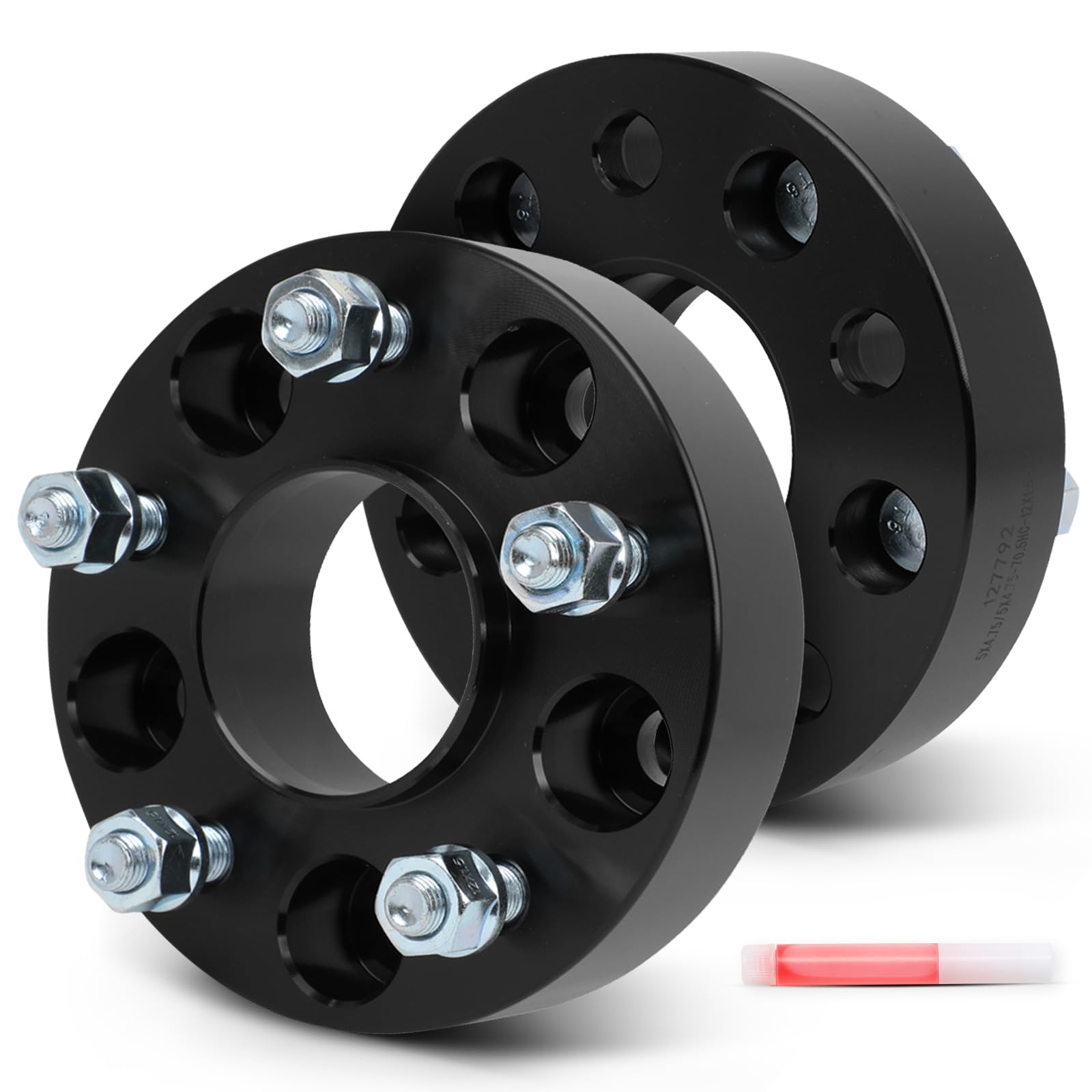 SCITOO 2Pcs 5x4.75 Wheel Spacers 1.5 inch for Chevy Black Wheel Adapters