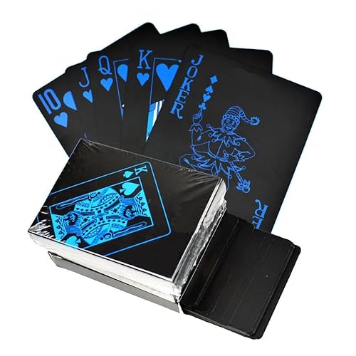 Baralho Black A Prova D'agua Preto Poker Mágica 54 Cartas