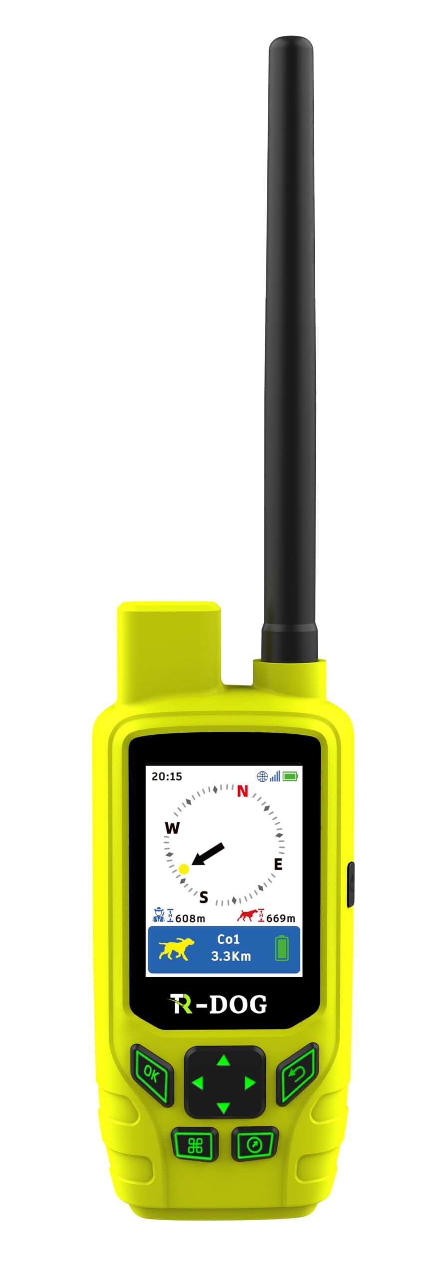 IOCUS Apolo Localizador GPS con App Oficial, IPX7, Collar Transmisor y Mando Receptor, Batería 3500 mAh, Autonomía hasta 60 Horas