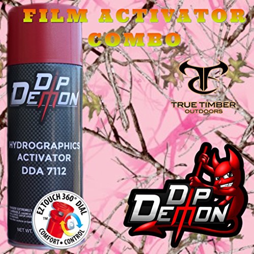 Combo Kit True Timber Conceal Pink Hydrographic Water Transfer Film Activator Combo Kit Hydro Dipping Dip Demon