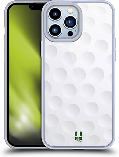 Head Case Designs Golf Ball Collection - Funda de gel suave compatible con Apple iPhone 13 Pro Max
