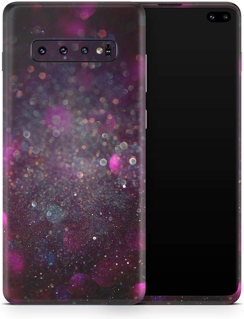 DesignSkinz Purple and Pink Unfocused Glowing Light Orbs | Protective Vinyl Decal Wrap Skin Cover Compatible with The Samsung Galaxy Fold (Full-Body, Screen Trim & Back Glass Skin)
