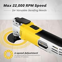ENVENTOR 300W Oszcillációs Multifunkciós Szerszám 28 Tartozékkal - 6 Sebességfokozat, 15000-22000 RPM, 3° Rezgésszög, Vágás, Csiszolás, Polí 4