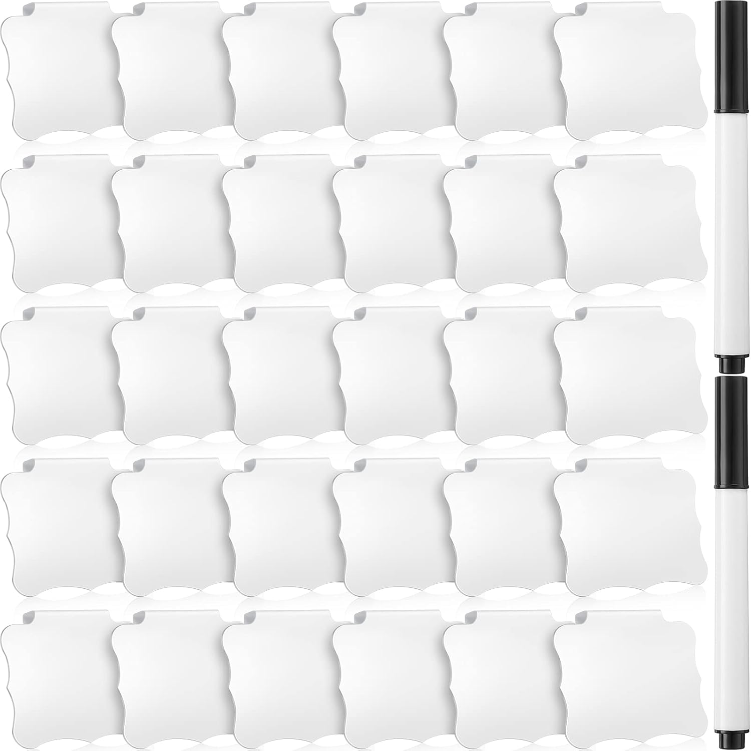 32 Pcs Basket Labels Clip Set, 30 Kitchen Clip Label Holde