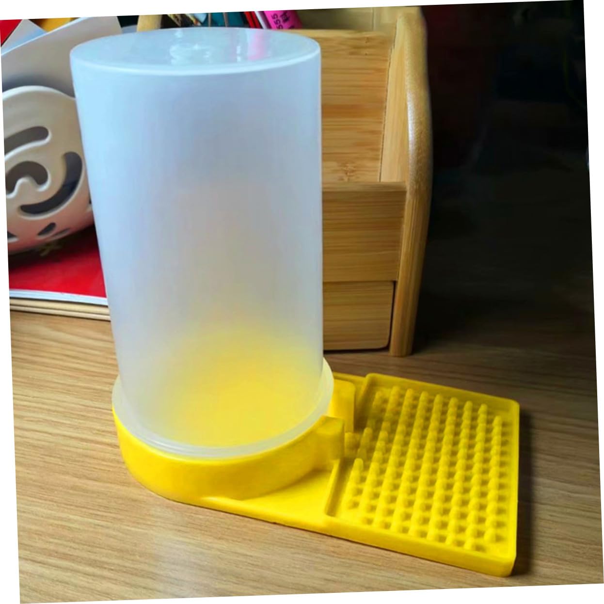 SEWACC Mangeoire à Abeilles pour Maison 2 Pièces en Plastique Facile à Nettoyer et Simple D'utilisation pour Apiculteurs Professionnels
