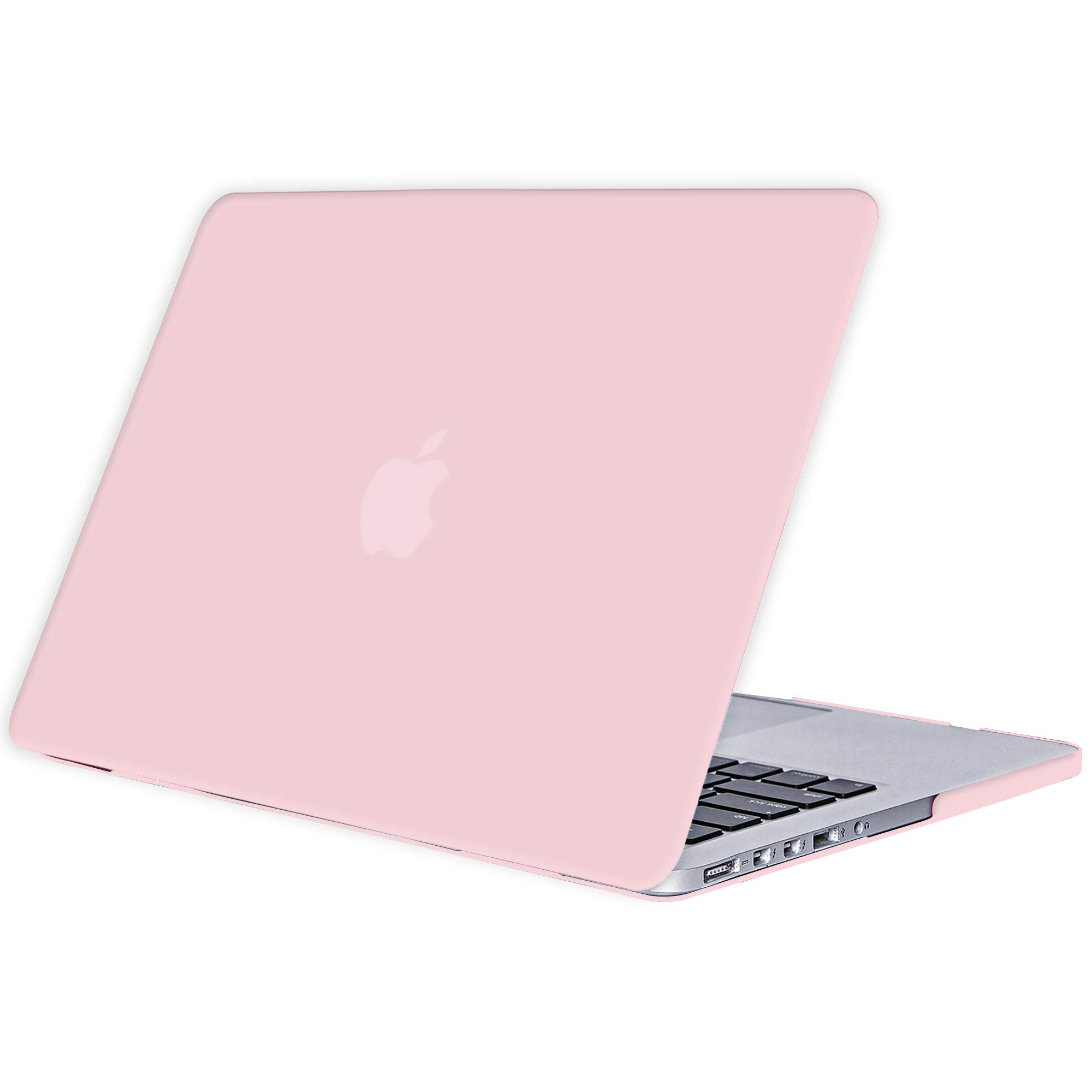 TECOOL Custodia MacBook PRO 13 Pollici Retina 2015 2014 2013 2012 Pubblicazione Modello A1502 A1425, Case Cover Opaca Rigida Plastica Ultrasottile +Accessori Copritastiera Silicone, Rosa
