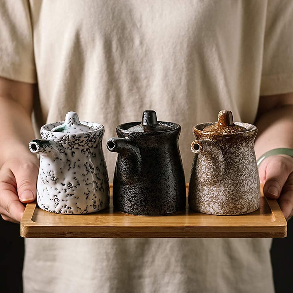 Pentole per Olio e aceto, ampolla per Olio e aceto, ampolla per Olio e aceto, Dispenser per condimento Liquido per Olio d'oliva/Salsa di soia/aceto per Cucina,