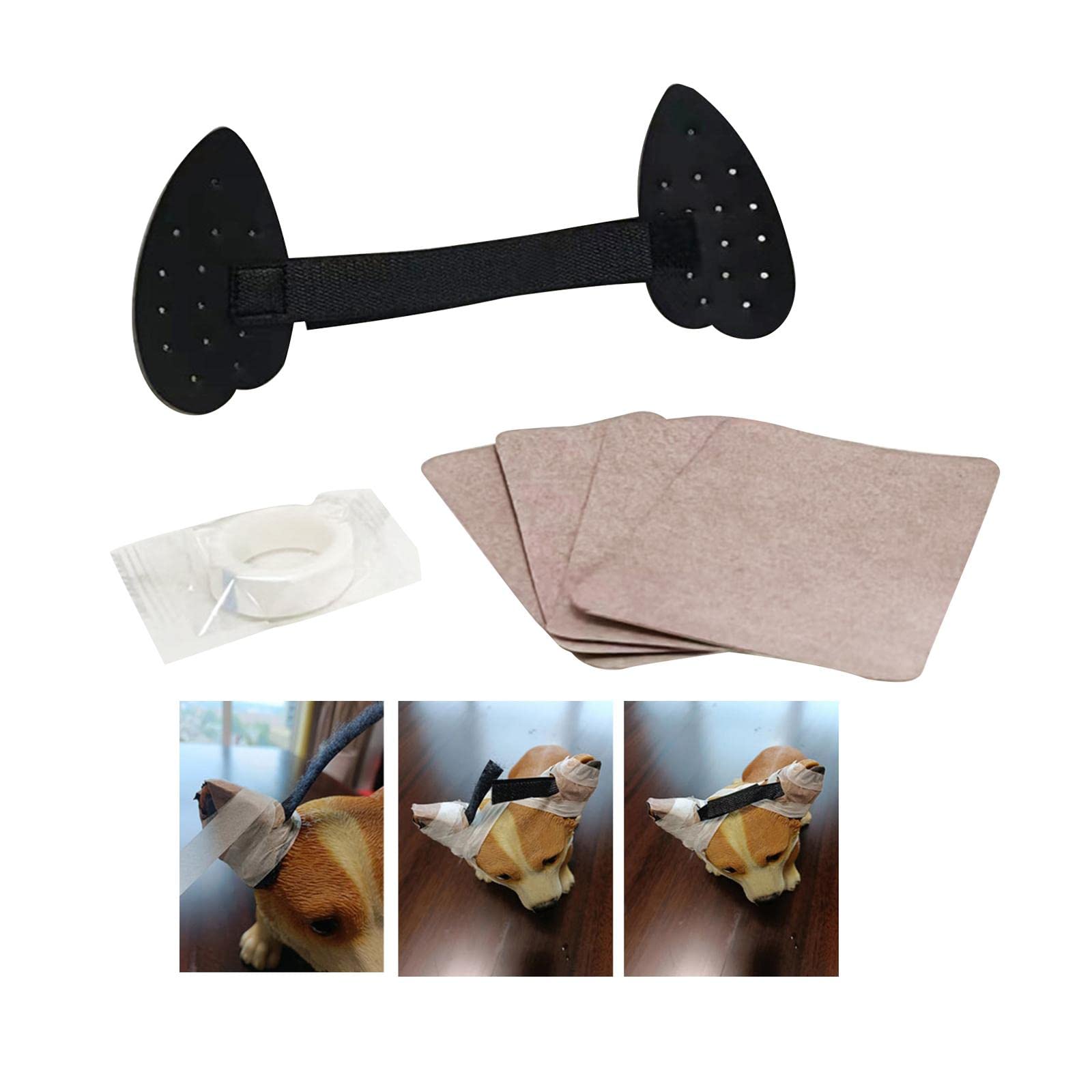 Baoblaze Adjustable Dog Ears Stand up Support Ear Sticker Material Straighten Ear Accessories Dog Ears Posting Kit for Pet Home, Large - Image 4