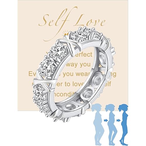 Full Moissanite Diamond Ring for Women Shaping Rings Gold/Rose Gold/Silver X Cross Ring Women Wedding Band Ring
