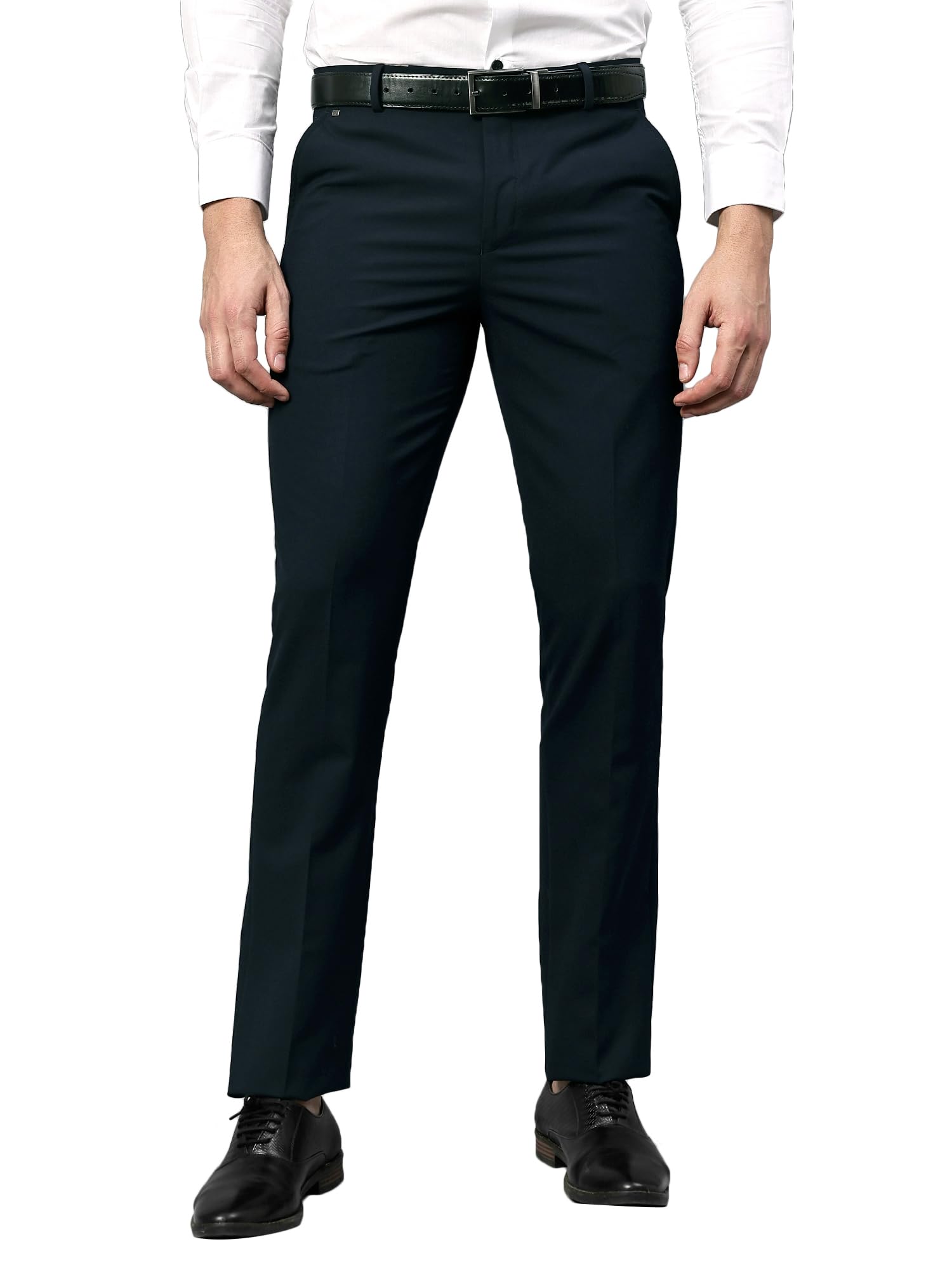 cantabil Men Solid Non Pleated Regular Fit Mid Rise Formal Trousers for Men | Formal Pants for Men | Formal Wear Regular Fit Trousers for Men (P_MTRF00170)-picture-34