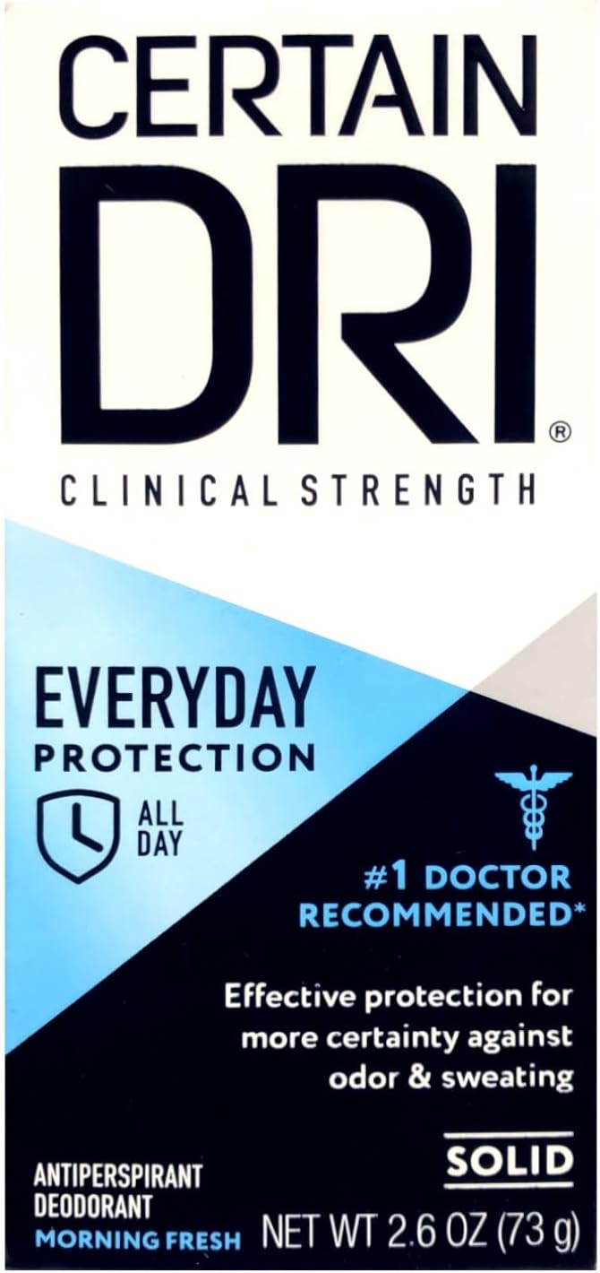 Certain Dri Everyday Strength Clinical Antiperspirant Deodorant, 2.6 ounce (Pack of 9)