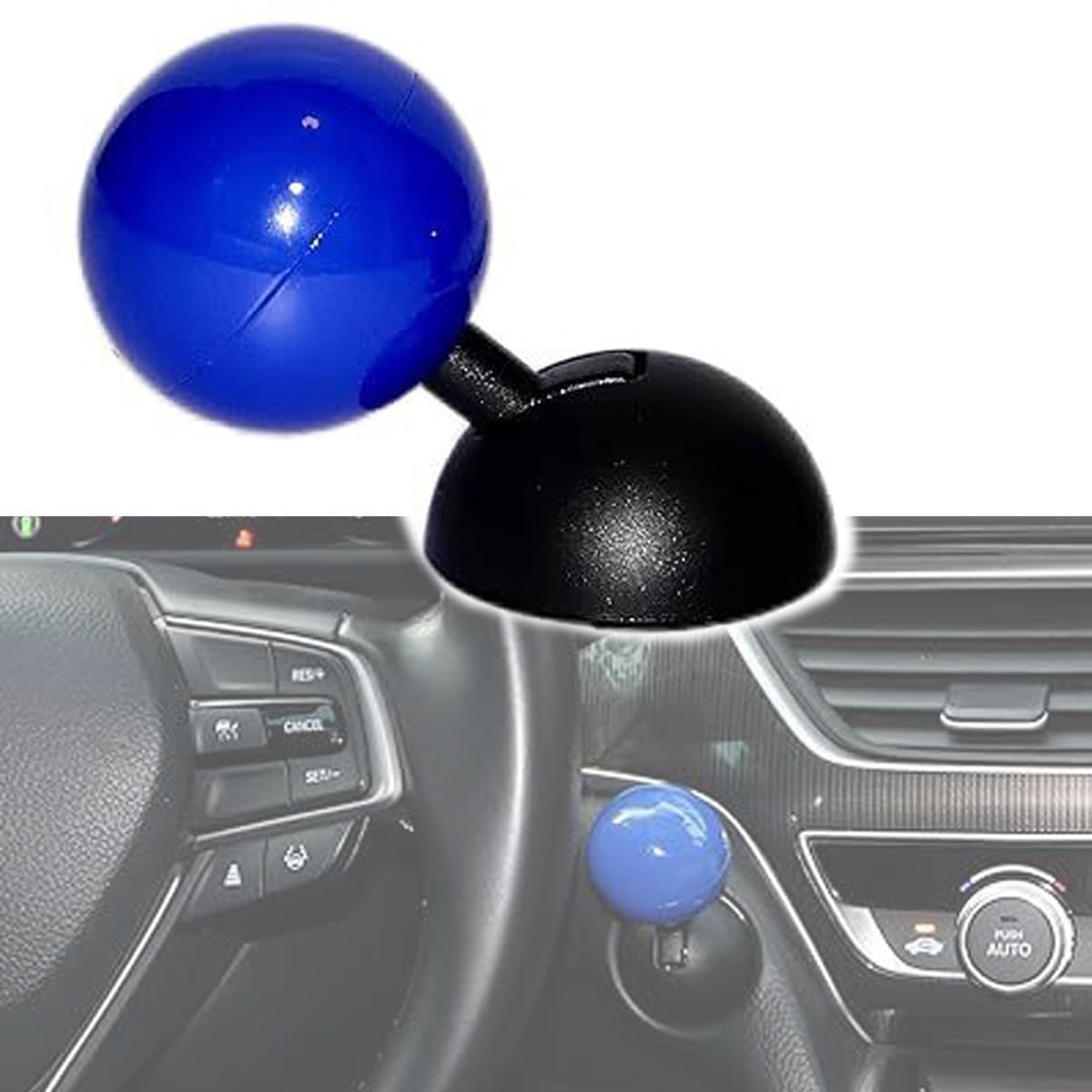 Car Push to Start Button Cover Rocker Lever Joystick Style (Plastic, Universal Fit)-image-5