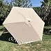 BELLRINO DECOR Replacement Strong & Thick Umbrella Canopy for 9ft 6 Ribs (Canopy Only) (Light Coffee)