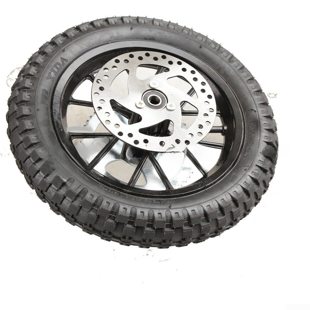 Ruota da 49 CC per mini moto da cross con pneumatico fuoristrada da 12 1/2 x 2,75, costruzione in gomma resistente per motocross giovanile, presa migliorata per guida su terreni
