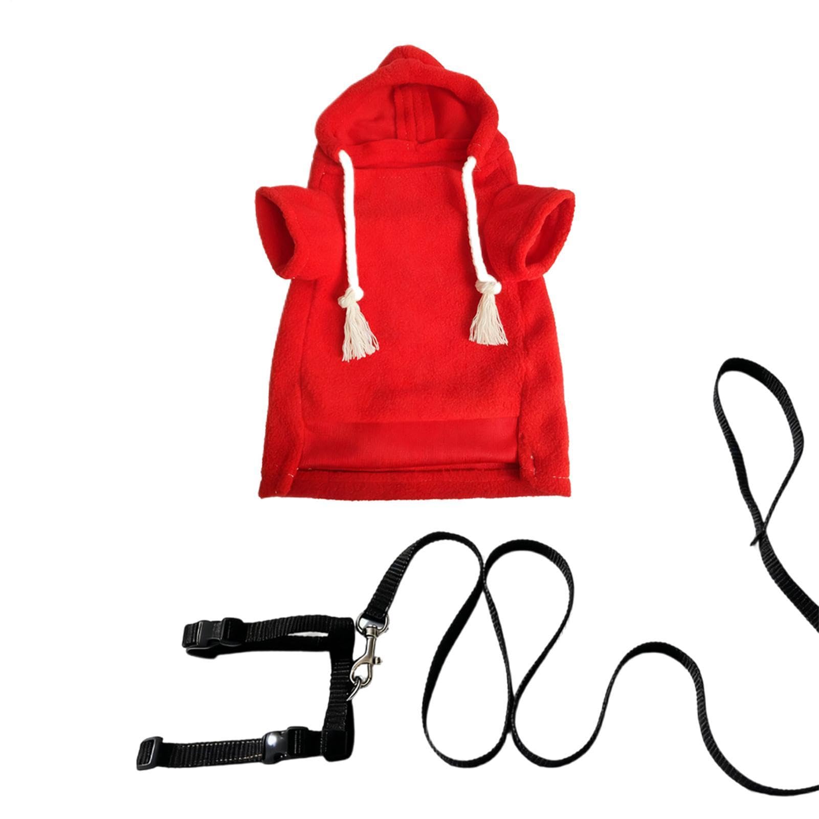 Hoodie for Ferret, Ergonomic and Comfortable Hoodie – Set of Costume and Ferret Leads – For Outdoor Walking Hamsters, Chinchillas, Rabbits, Puppies, Kittens and Pets — image 1