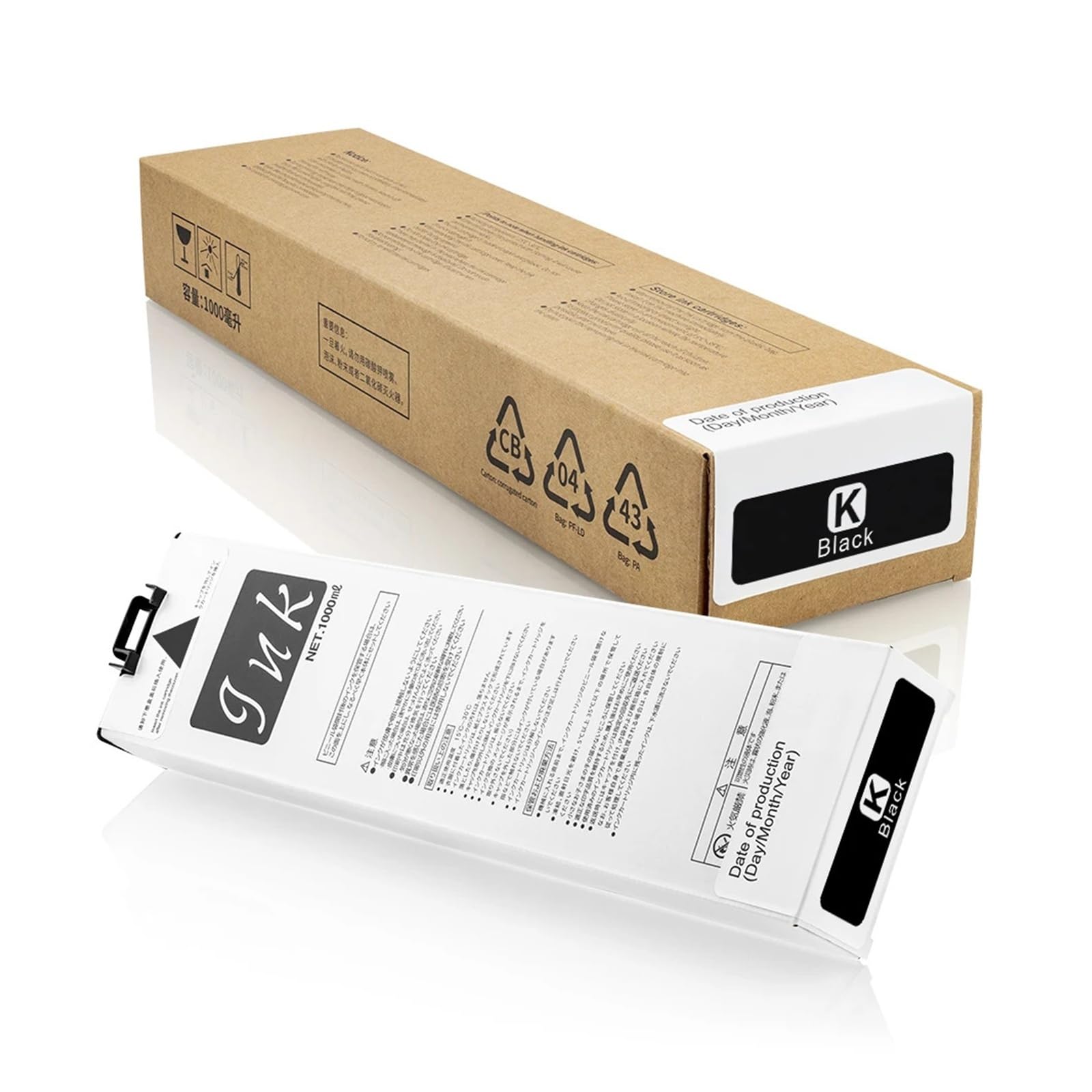 Generico Cartuccia d'inchiostro, compatibile con Riso | Stampante X7050 1000 ml/pz(Magenta)