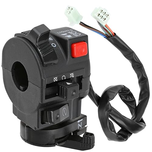 FVRITO Conjunto de interruptor de estrangulador de luz de matar a la izquierda de 9 cables para 150cc 200cc 250cc 300cc TaoTao RoKeta Coolster