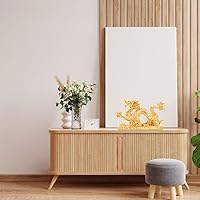 Vista 7 de Zerodeko Estatua de dragón Fengshui, año de 2024, figura de dragón del zodiaco chino, estatua de dragón auspicioso chino, decoración de año nuevo