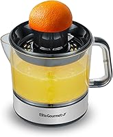 Elite Gourmet ETS326 40W Electric Citrus Juicer - BPA-Free, 24oz Pulp Control, Compact for Oranges Lemons Limes Grapefruit