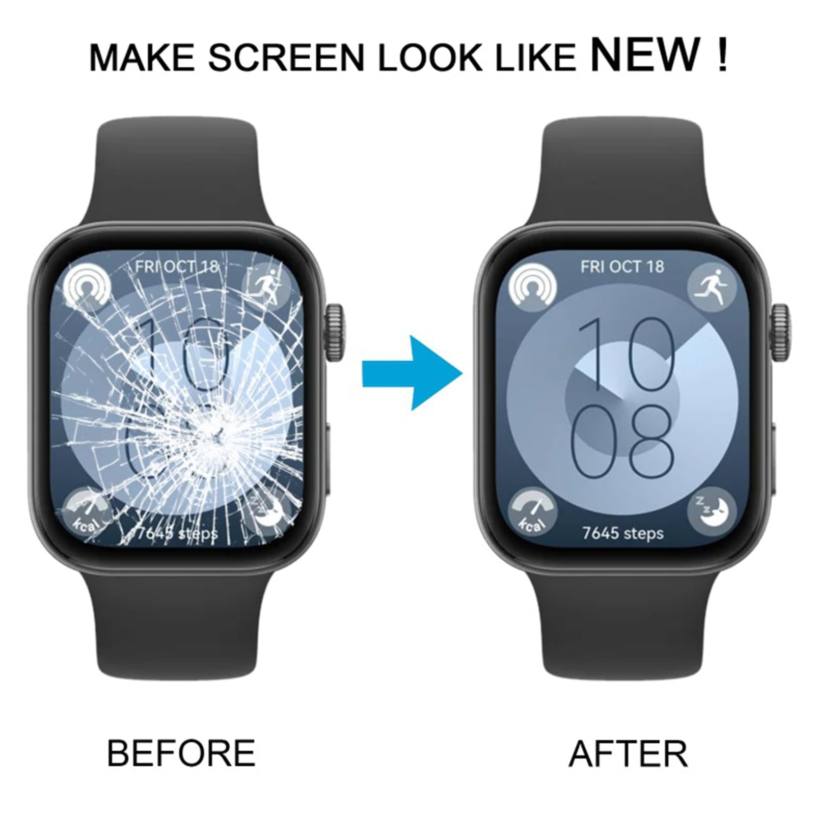1.82Inch Vetro Schermo Digitizer Display Modulo di Ricambio Per Smartwatch Modello B09 B19