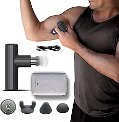 Massageador Elétrico Pistola Mini Deep Therapy - Relaxmedic Cor:Cinza