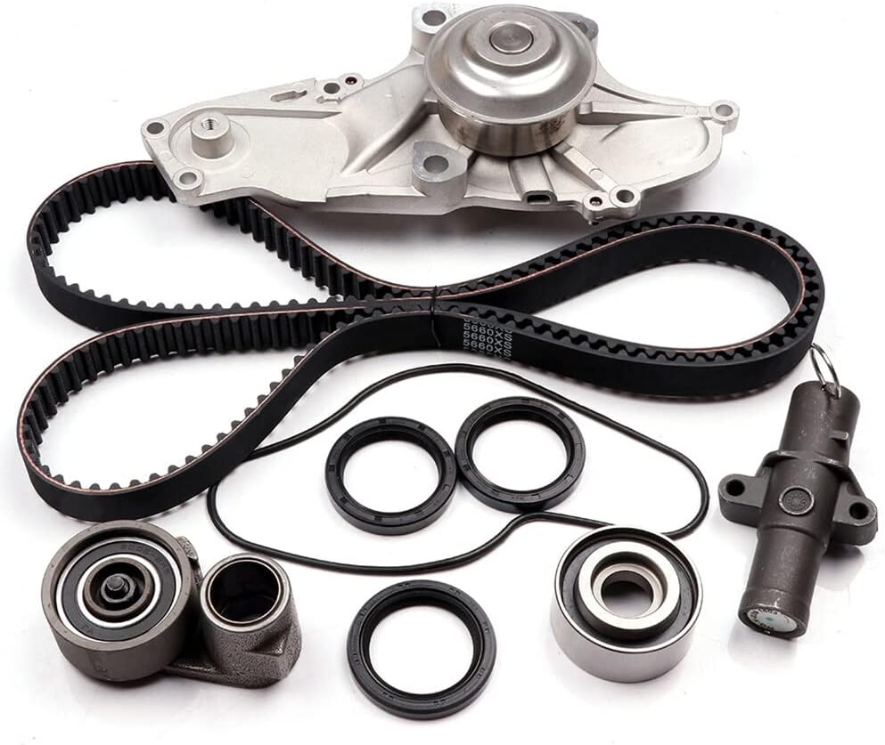 SOHC V6 Engine Timing Belt Kit w/Water Pump Fit 2005-2018 for Honda for Odyssey Pilot 3.5L 2008-2017 for Accord 3.5L 2003-2018 for Acura for MDX RDX RL RLX TL TLX TSX ZDX 3.2L 3.5L 3.7L