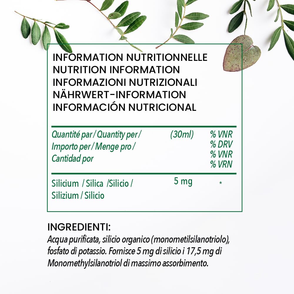 G7 originale. formula migliorata. Liquid Silicon supplemento Vegano che promuove la produzione di collagene. Si rafforza le ossa e le articolazioni e aumenta l'elasticità della pelle. 1000 ml.