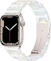 Vista 127 de Lightweight Resin Band For Apple Watch Series 11 10 SE 9 8 7 6 5 4 3 2 1 Ultra 3 2, Fashion Adjustable Replacement Strap for iWatch Bands 38mm 40mm