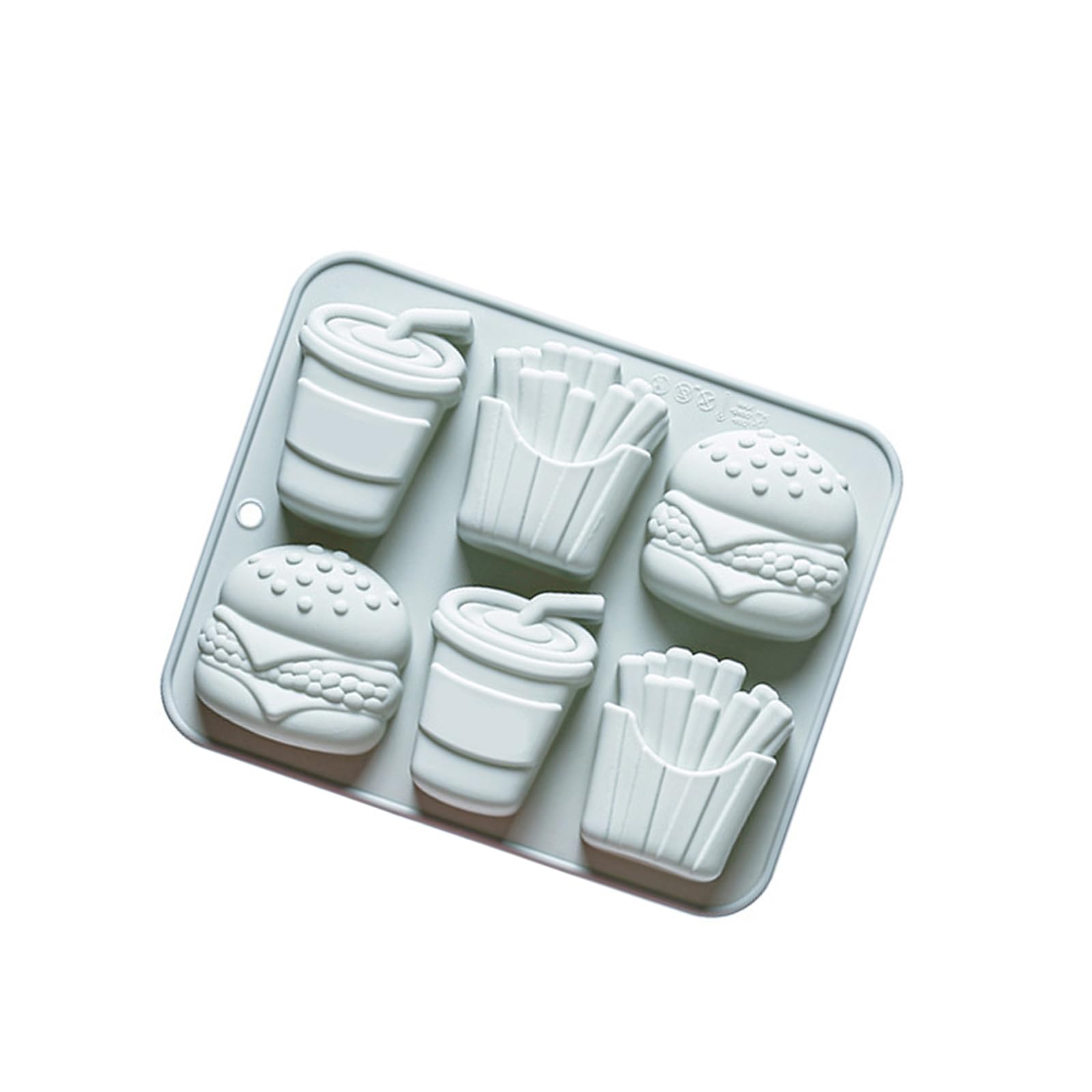 our fave Creative Silicone in Hamburger Fries Design for Gift and Decoration Dessert Chocolate