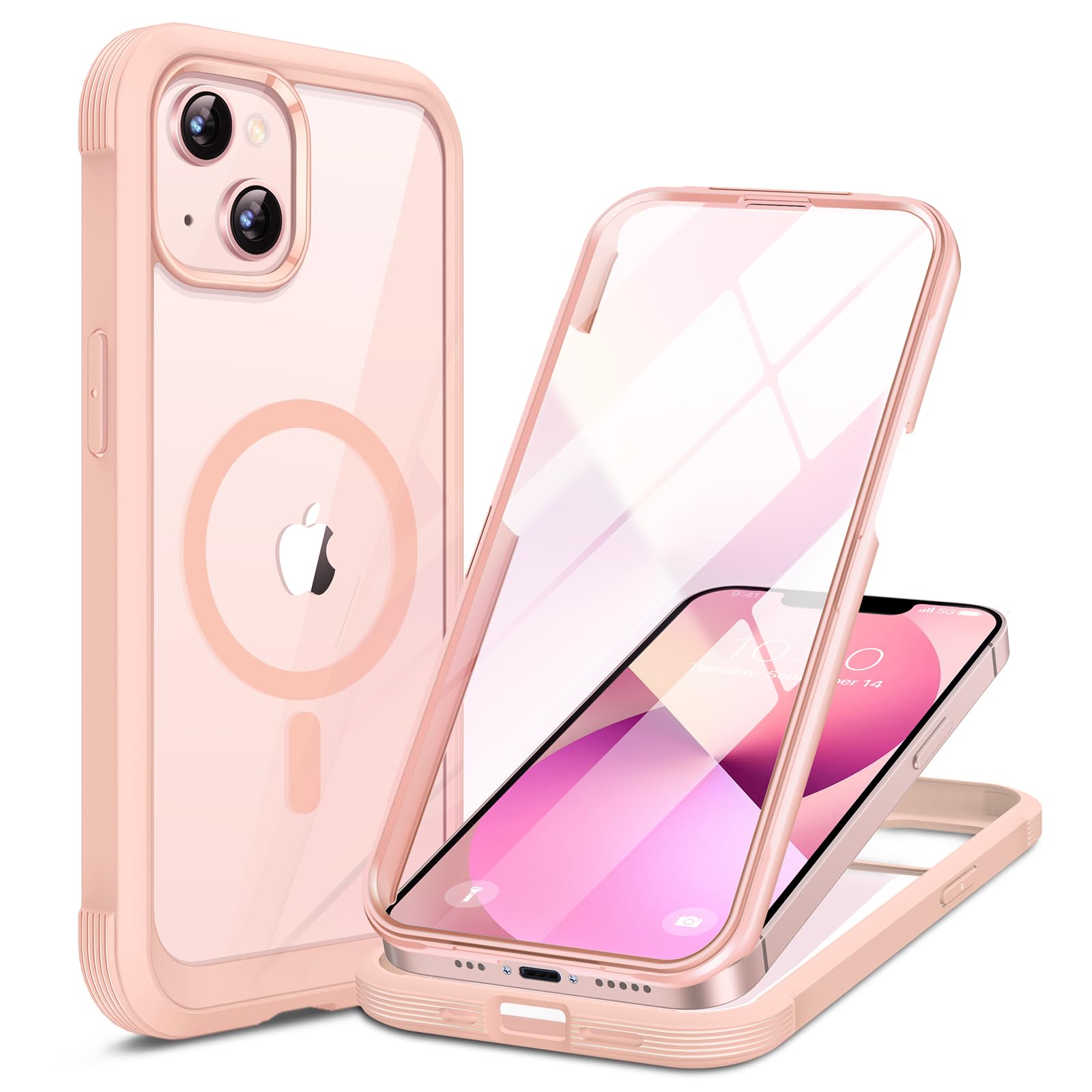 Miracase Magnetic Case for iPhone 17 Case, [Bubble Free] Built-in Glass Screen Protector+ [New Camera Control Button], Full Body Bumper Compatible with MagSafe, Drop Proof 17 Cover,6.3-inch (Black) — view 72