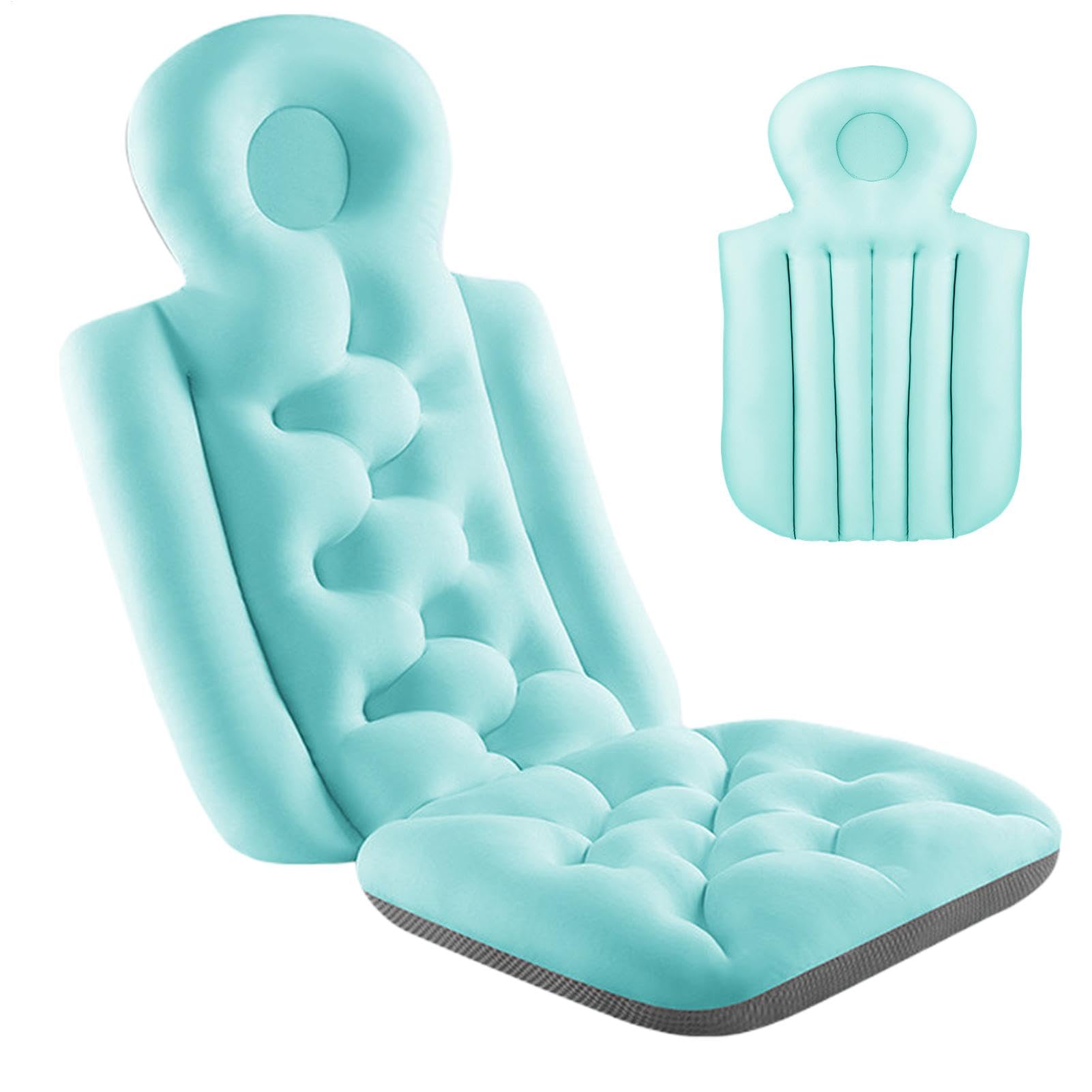 Almohada de baño de cuerpo completo para bañera, almohada de bañera | Alfombrilla de cuerpo completo | Almohadas de baño para bañera | Cojín ergonómico para reposacabezas | Cojín de bañera | Cojín de