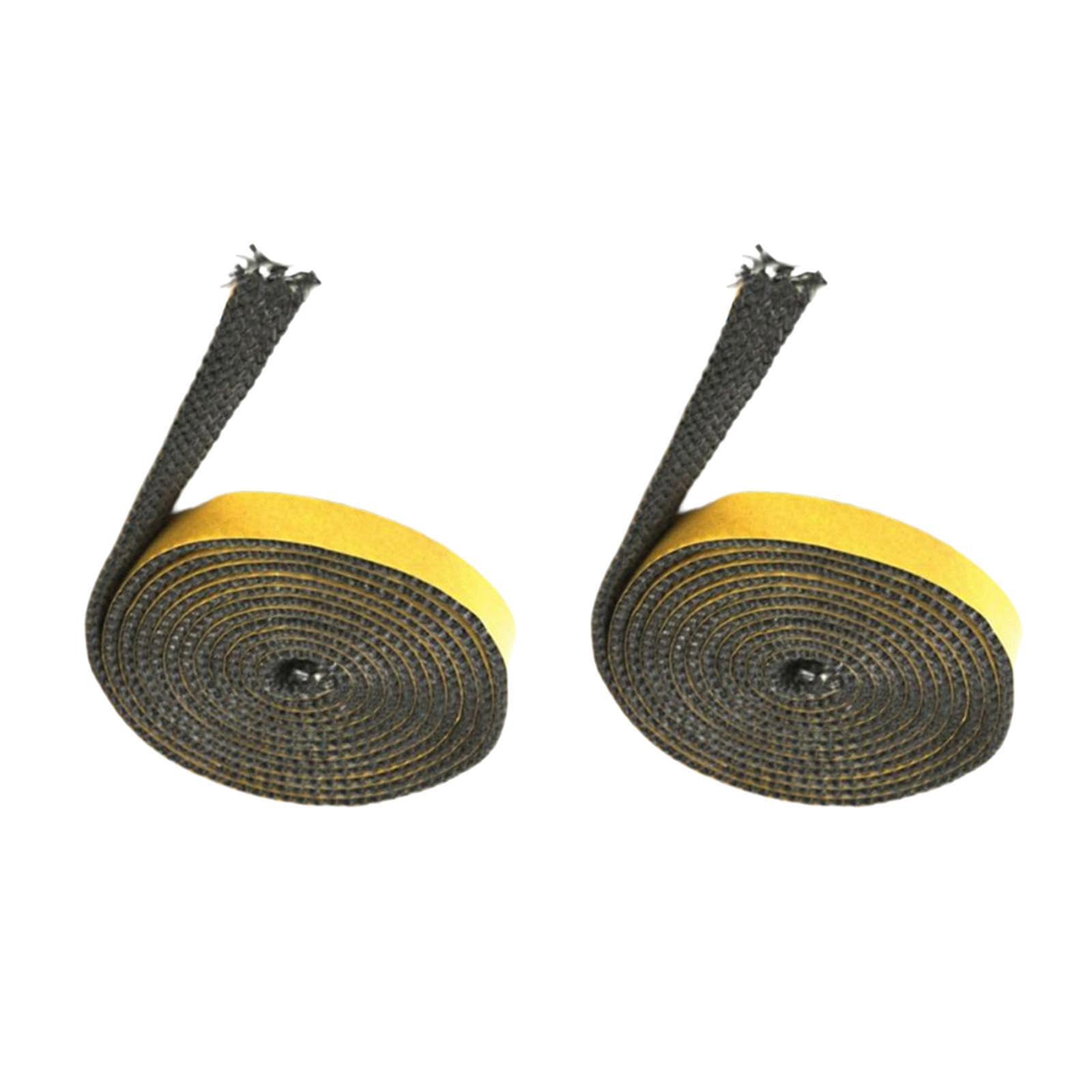 Twisaxc Stoves Window Glass Gasket Tape Self Sticky Utilized In Numerous Applications For Home Heating Which Is Durable Stoves Fireplace Door Seal Glass Flat Rope, 3X15x1.5m