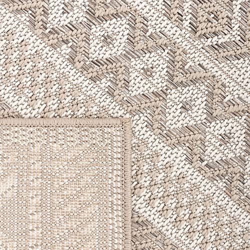 Tapete Paco Home para Patio Beige 5'3" x 7'3" miniatura 6
